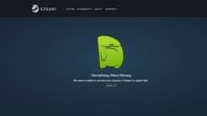Steam crashed (Image via Steam)